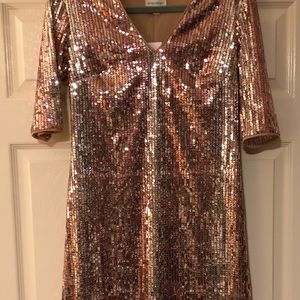 Donna Morgan Sequin Sheath Dress, Size 4